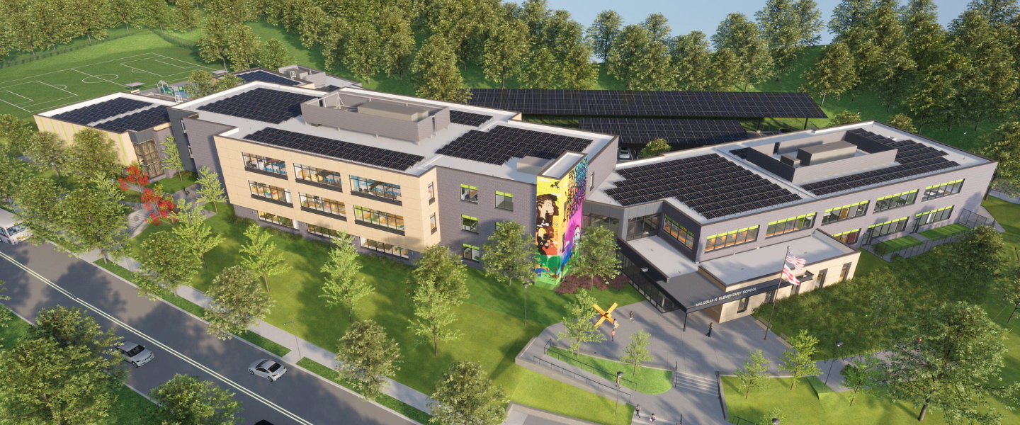 Malcom X at Green Elementary School Website Header Image